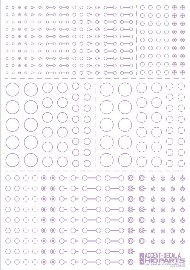 Accent Decal A Light Purple(1pc) - Image 2
