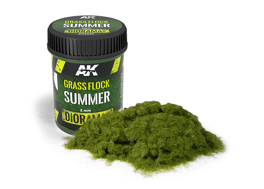 AK Interactive Grass Flock 2mm SUMMER
